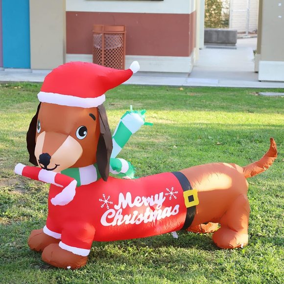 Toys Dachshund Dog Christmas Inflatable 5feet Long Poshmark